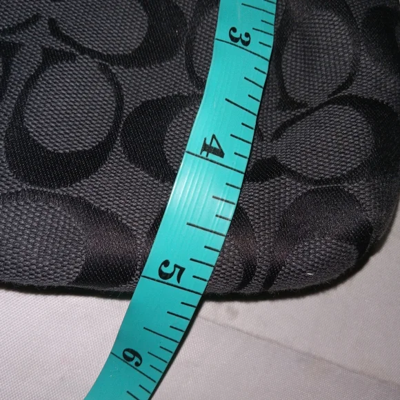 FINAL PRICE!!!!!  Coach Black Canvas Signature Wristlet - Picture 7 of 7